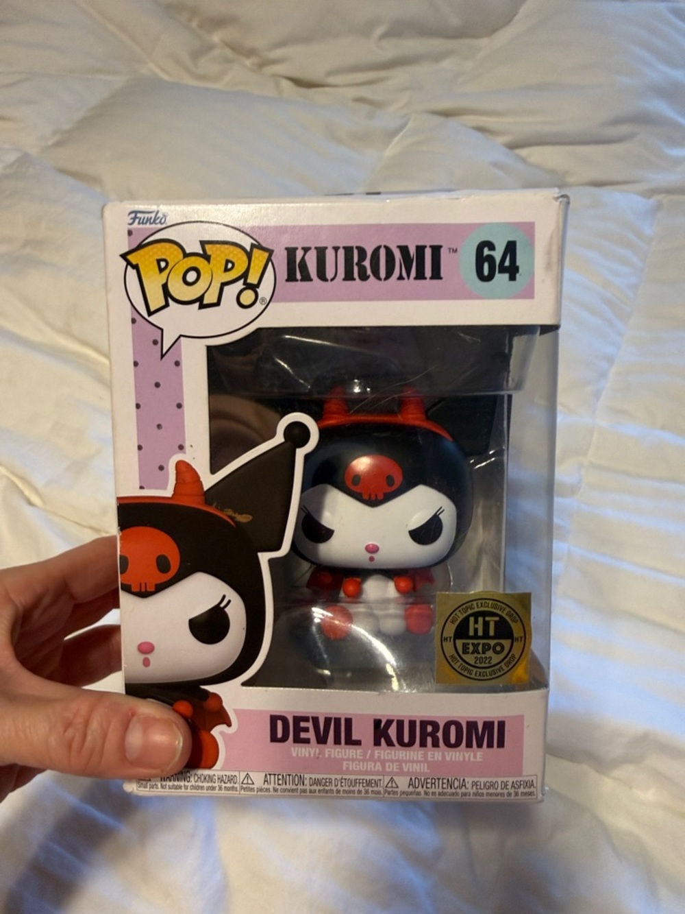 Funko Devil Kuromi Vinyl Figure - Black, Pink & Red